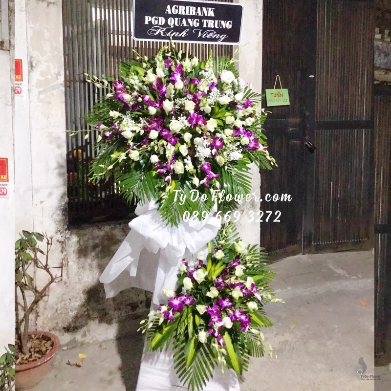 KCB0323514 KỆ HOA TANG LỄ HOA CHIA BUỒN