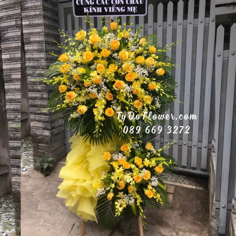 KCB0423538 KỆ HOA TANG LỄ HOA CHIA BUỒN