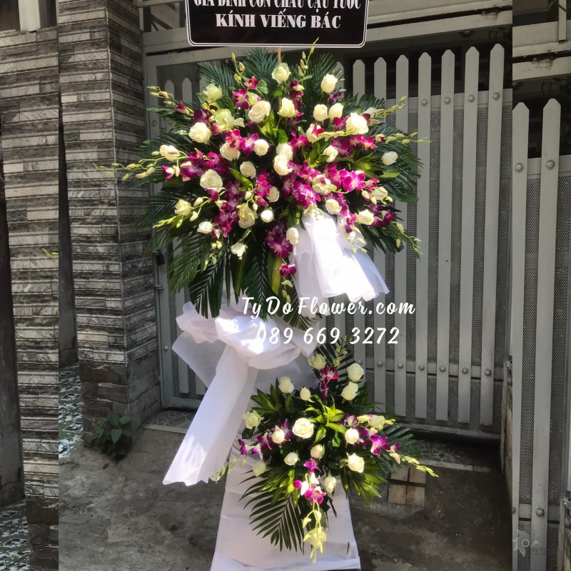 KCB0423539 KỆ HOA TANG LỄ HOA CHIA BUỒN