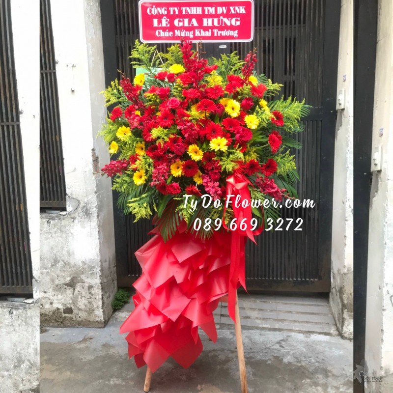 KCM0423547 KỆ HOA CHÚC MỪNG KHAI TRƯƠNG