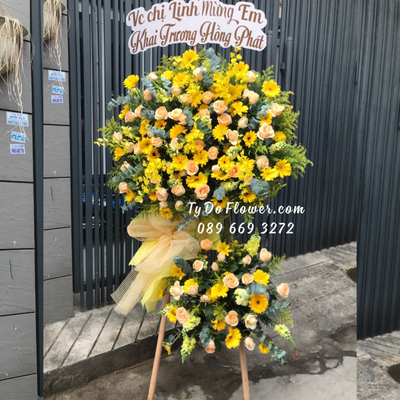 KCM0323557 KỆ HOA CHÚC MỪNG KHAI TRƯƠNG