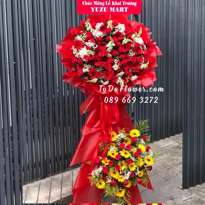 KCM0323569 KỆ HOA CHÚC MỪNG KHAI TRƯƠNG