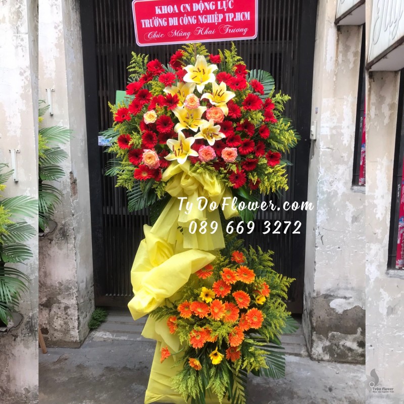 KCM0323576 KỆ HOA CHÚC MỪNG KHAI TRƯƠNG