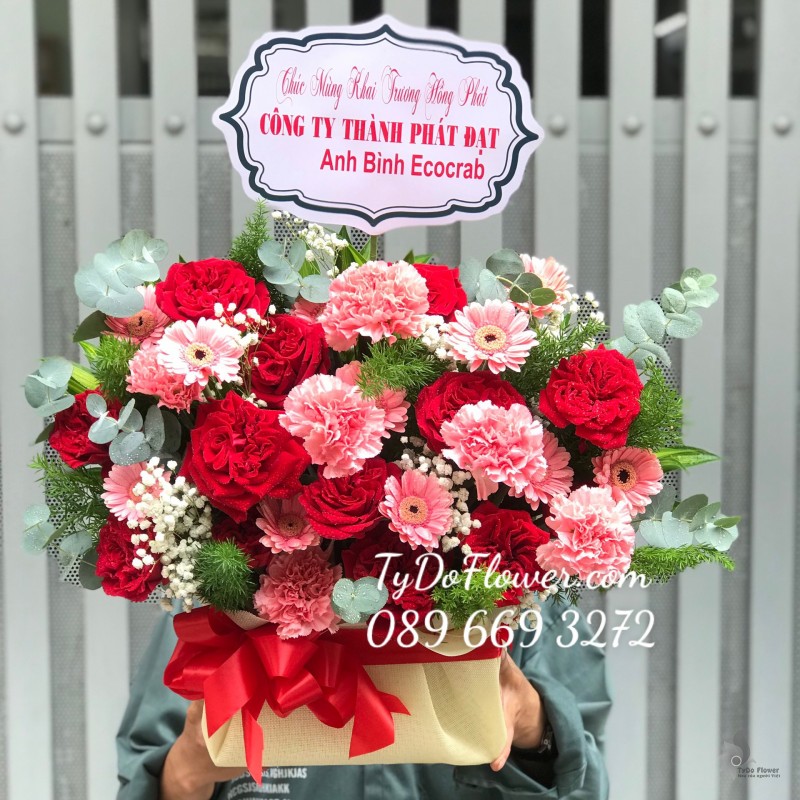 G0423584 GIỎ HOA CHÚC MỪNG SINH NHẬT