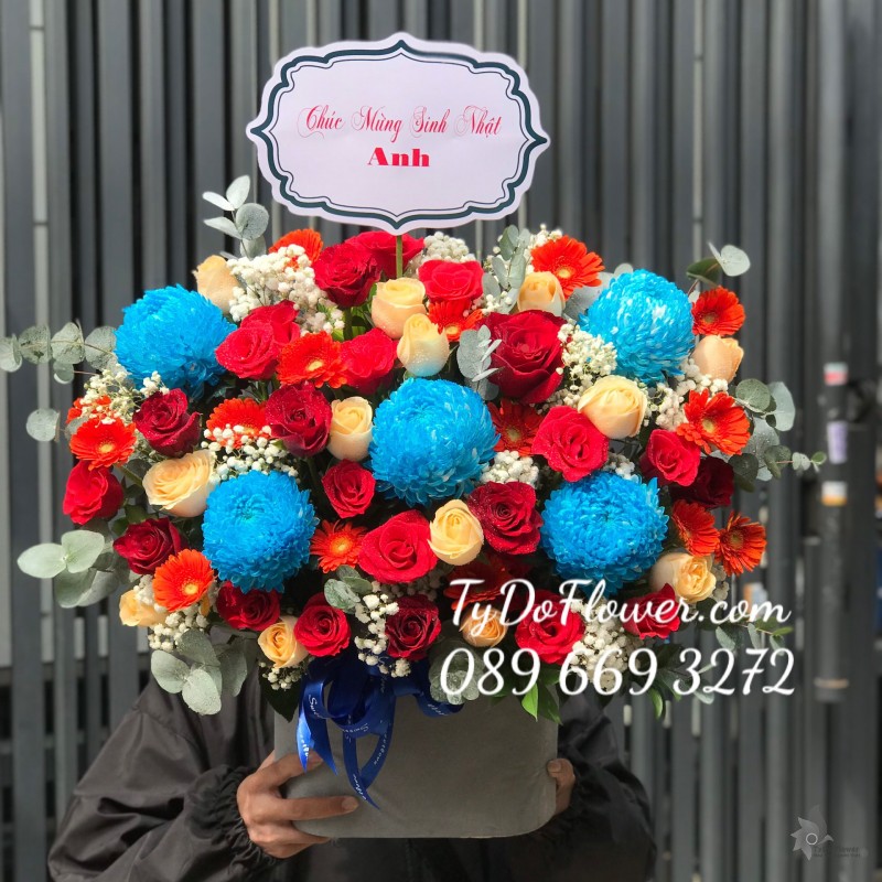 G0423587 GIỎ HOA CHÚC MỪNG SINH NHẬT