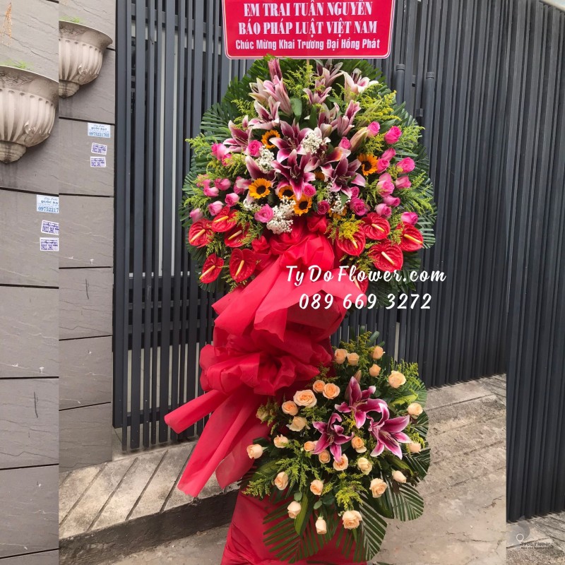 KCM0523635 KỆ HOA CHÚC MỪNG KHAI TRƯƠNG