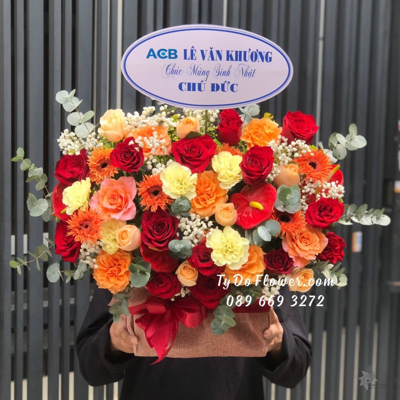 G0523636 GIỎ HOA CHÚC MỪNG SINH NHẬT