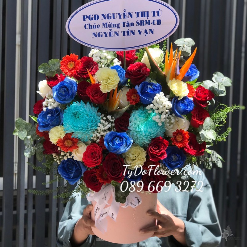 G0523650 GIỎ HOA CHÚC MỪNG NHẬN CHỨC