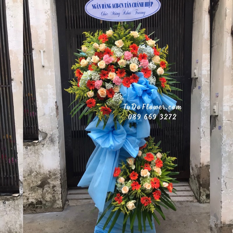 KCM0523677 KỆ HOA CHÚC MỪNG KHAI TRƯƠNG