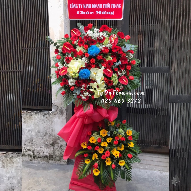 KCM0623694 KỆ HOA CHÚC MỪNG