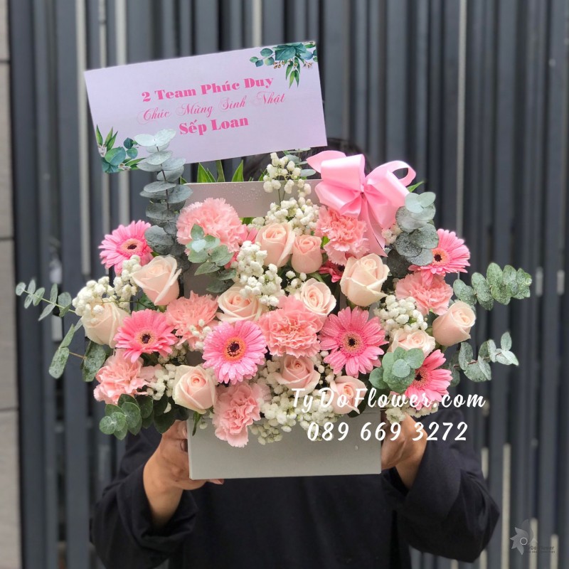 GIỎ HOA CHÚC MỪNG SINH NHẬT SẾP