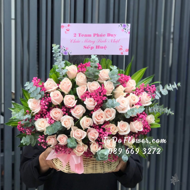 GIỎ HOA CHÚC MỪNG SINH NHẬT SẾP