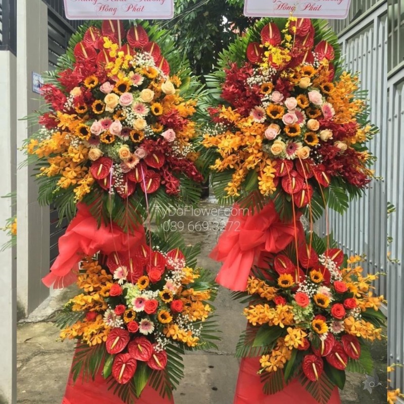 KCM0623743 KỆ HOA CHÚC MỪNG KHAI TRƯƠNG HỒNG PHÁT