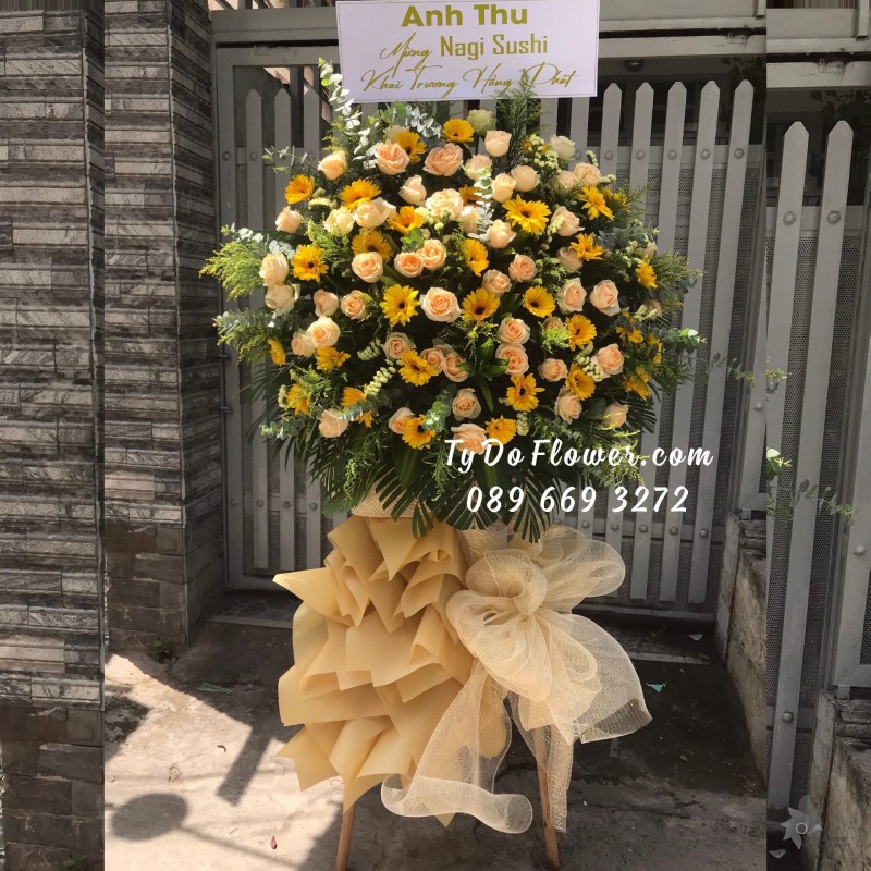 KCM0623810 KỆ HOA CHÚC MỪNG KHAI TRƯƠNG