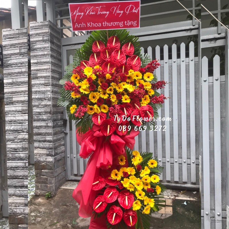 KCM0623811 KỆ HOA CHÚC MỪNG KHAI TRƯƠNG