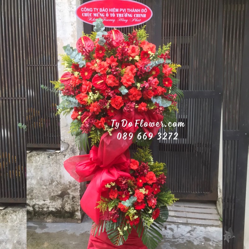 KCM0623815 KỆ HOA CHÚC MỪNG KHAI TRƯƠNG HỒNG PHÁT