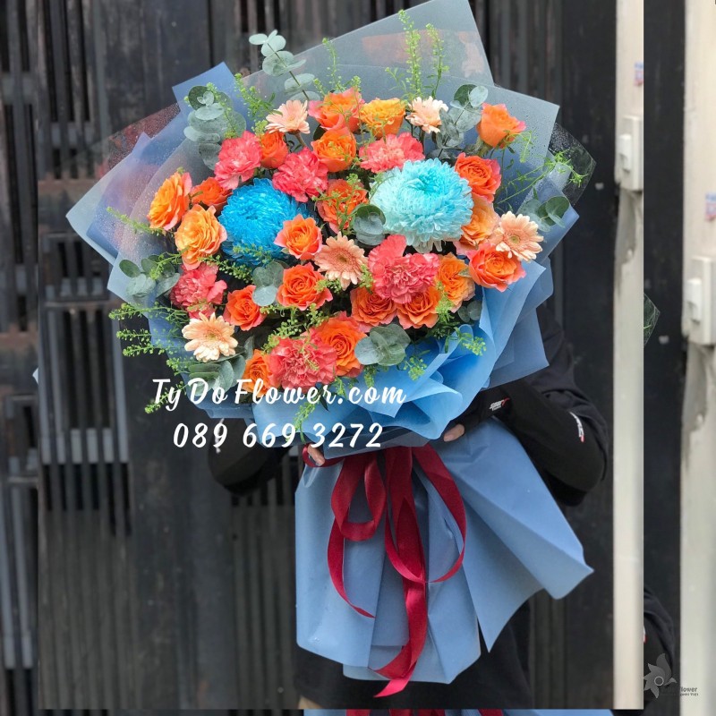 B0723827 BÓ HOA CHÚC MỪNG