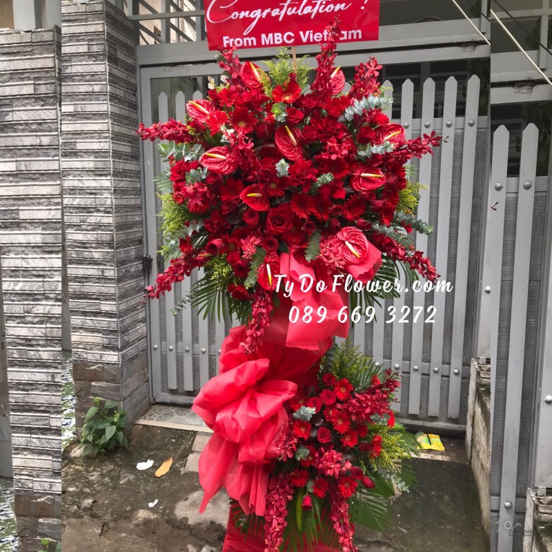 KCM0823873 KỆ HOA CHÚC MỪNG Congratulation