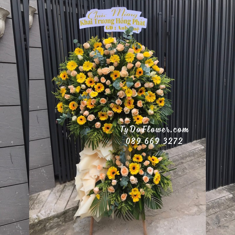 KCM0823898 KỆ HOA CHÚC MỪNG KHAI TRƯƠNG HỒNG PHÁT