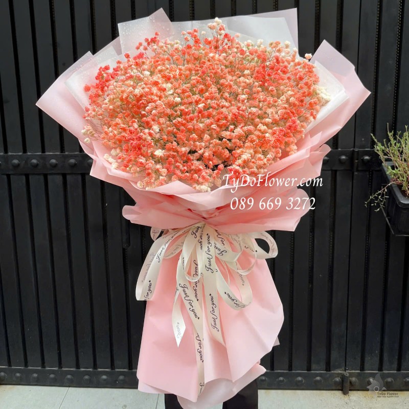 B0325207 BÓ HOA BABY HỒNG