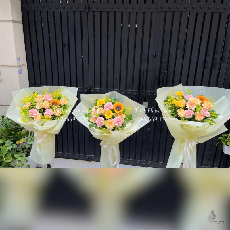 B0525414 ĐẶT TỪ 3 BÓ HOA SỰ KIỆN, HOA TRAO THƯỞNG, TẶNG ĐẠI BIỂU